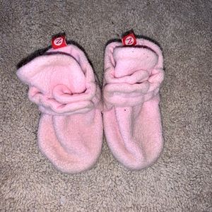 Girls Size 18 Months Light Pink Zutano Booties